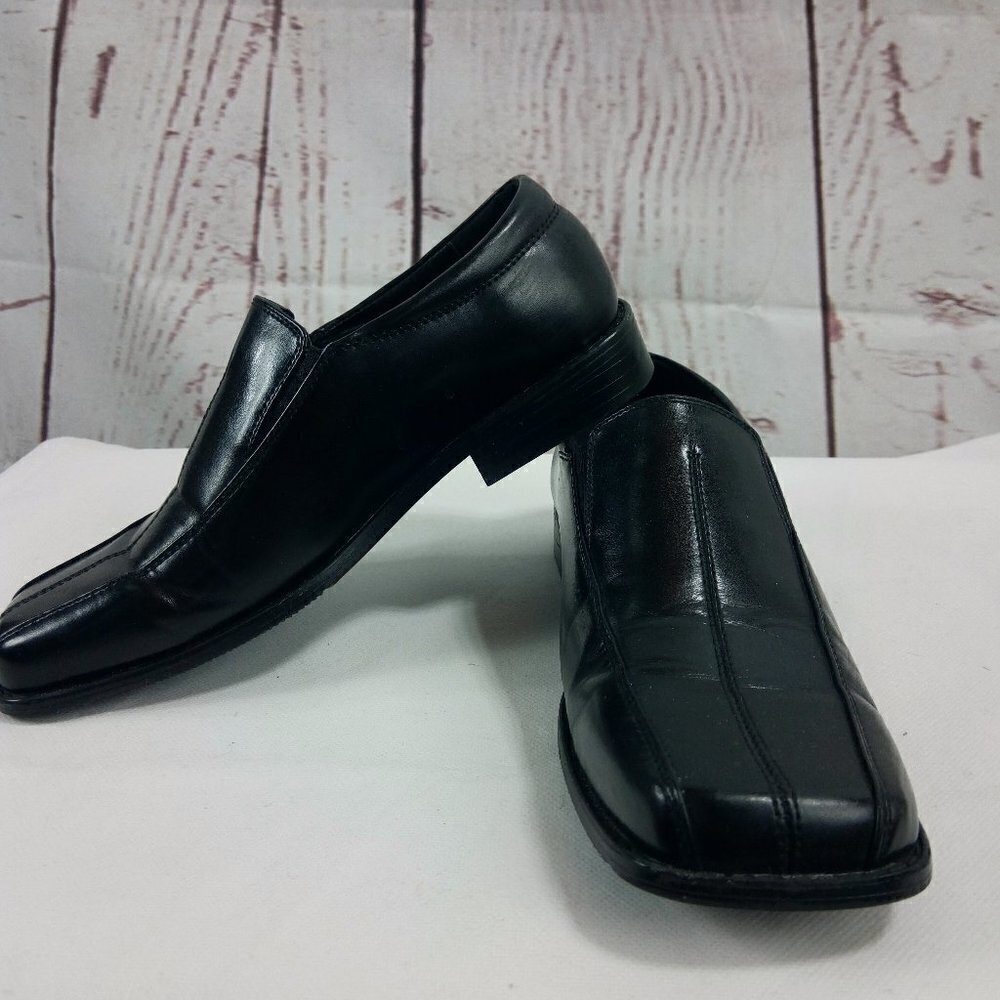 Stacy Adams Men's Slip On Black Leather Shoes 7M